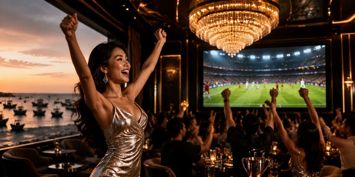 Người hâm mộ bóng đá theo dõi kèo cá cược tại Mũi Né Việt Nam